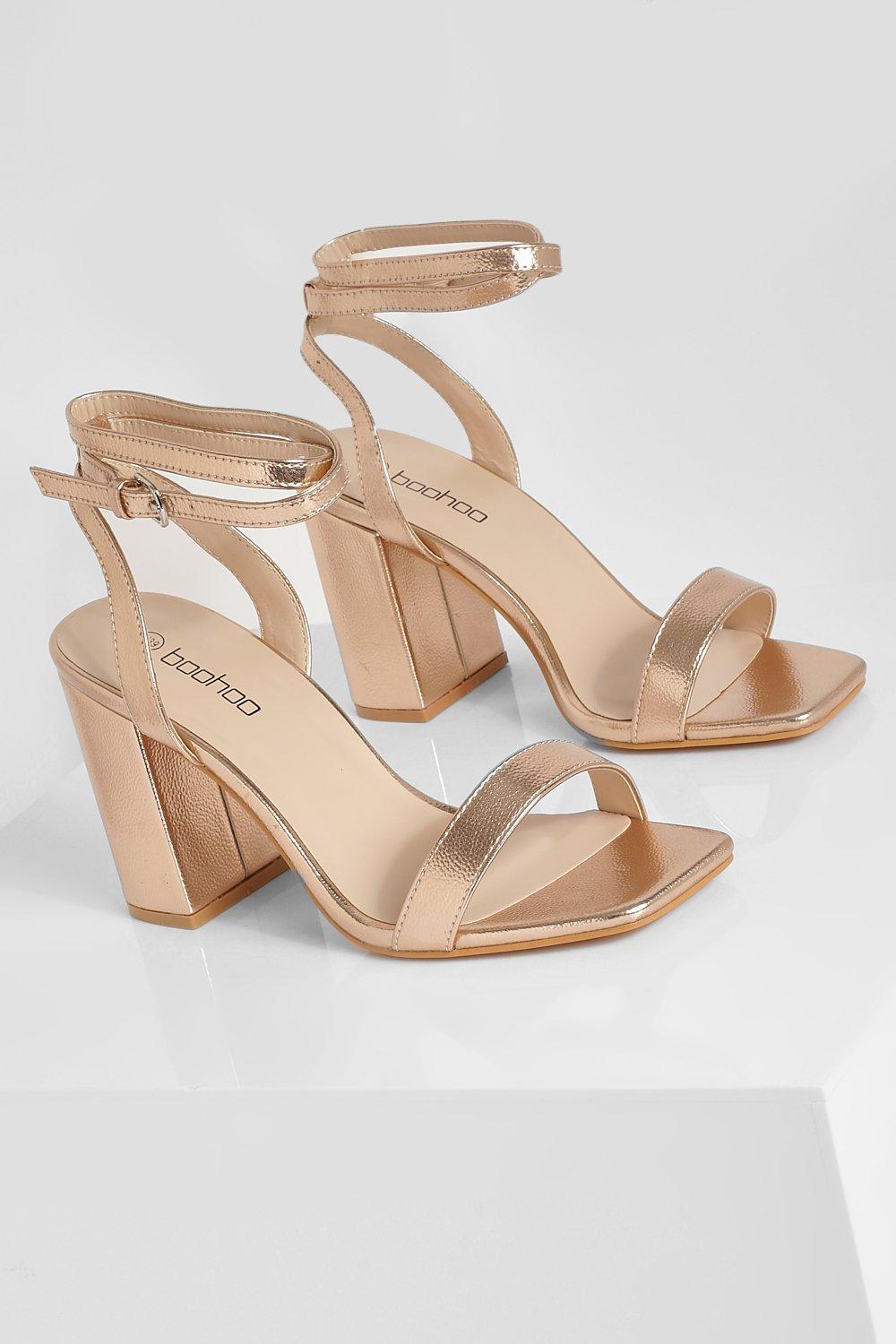 Wide Width Two Part Block Heels | boohoo