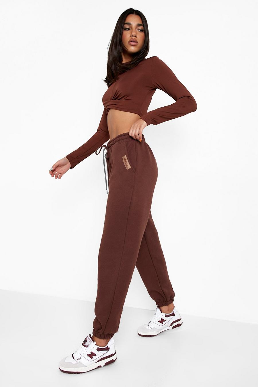 Chocolate brun Heavyweight Active Gym Jogger image number 1