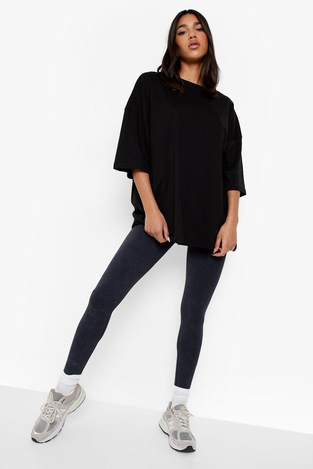 boohoo Bella Fit Oversized Mesh Workout Tee