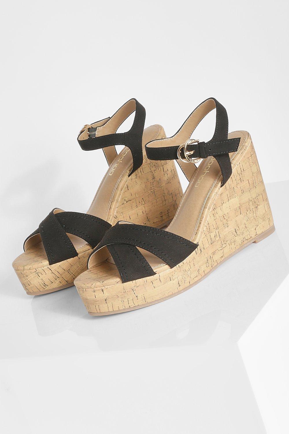 Slip on best sale cork wedges