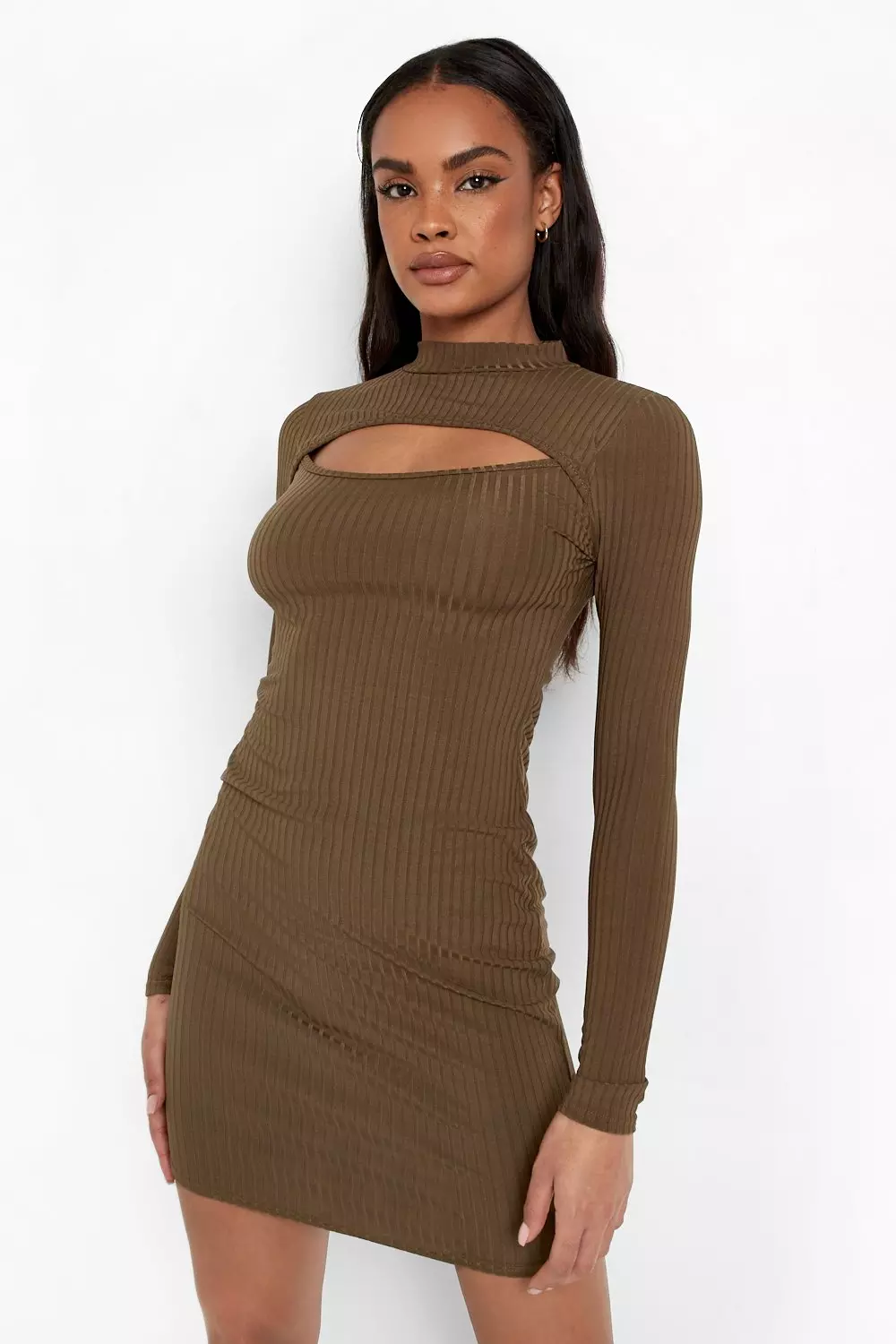 Long sleeve 2025 keyhole dress