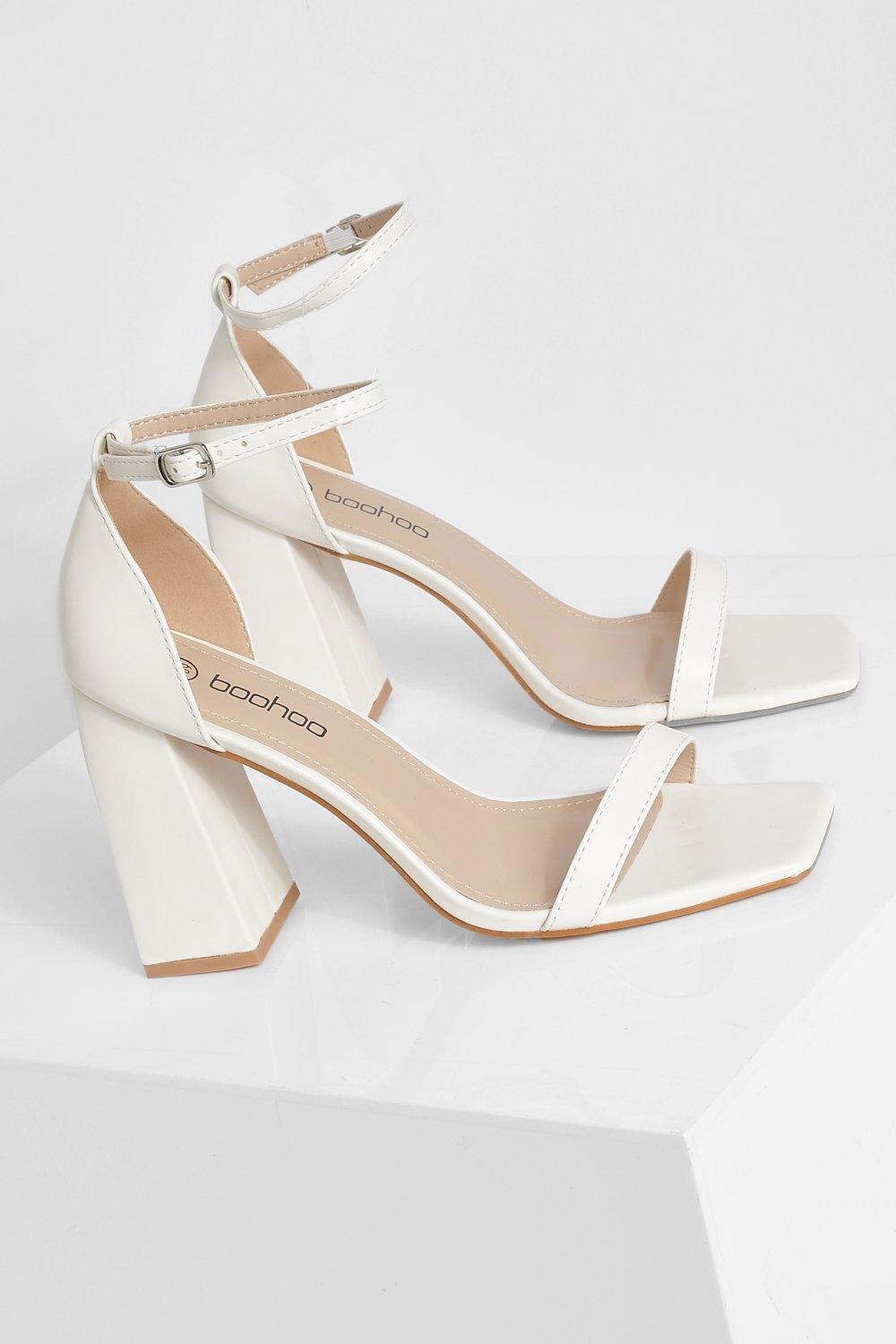 Boohoo 2024 white heels