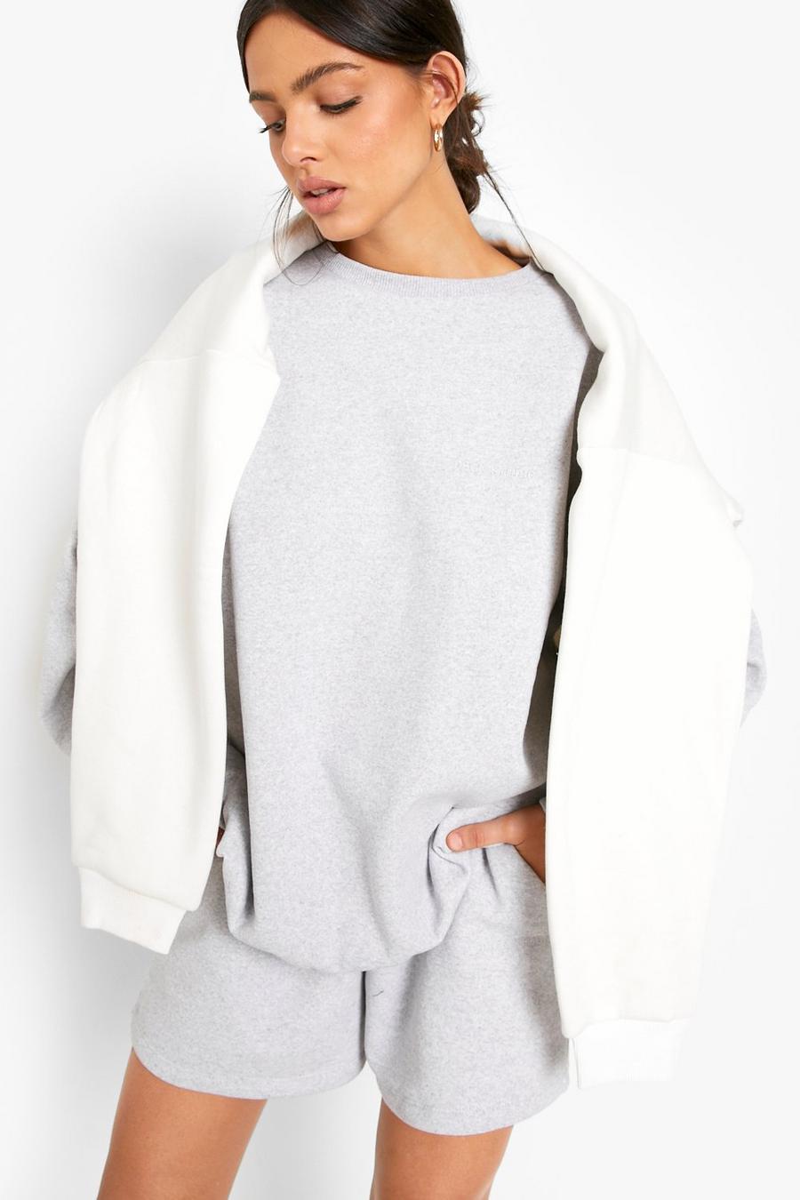 Ash grey Recycled Premium Oversized Sweater