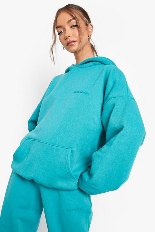 PLT Cobalt Embroidered Oversized Hoodie PrettyLittleThing, 45% OFF