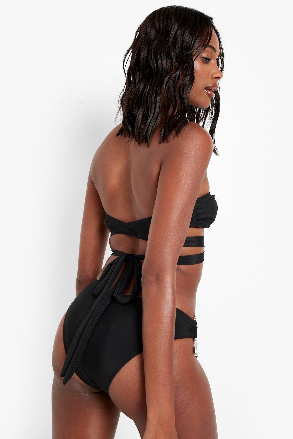 Haut de discount maillot noir bandeau