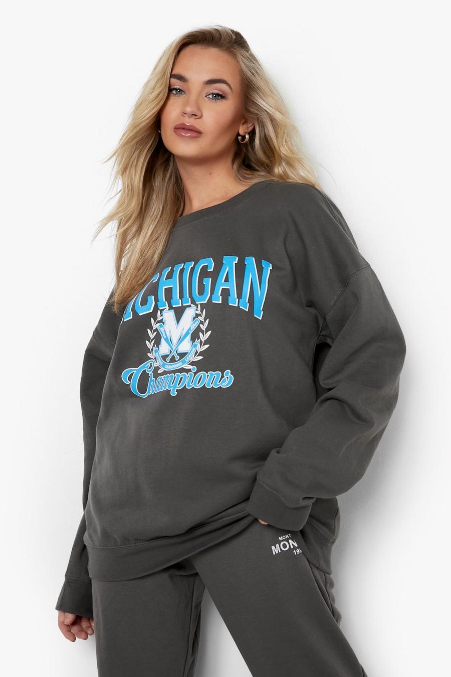 Women's Michigan Super Oversized Sweater | Boohoo UK