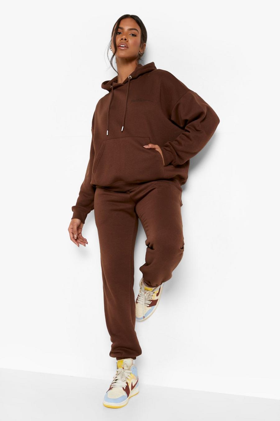 Chocolate Dsgn Studio Text Printed Hooded Tracksuit image number 1