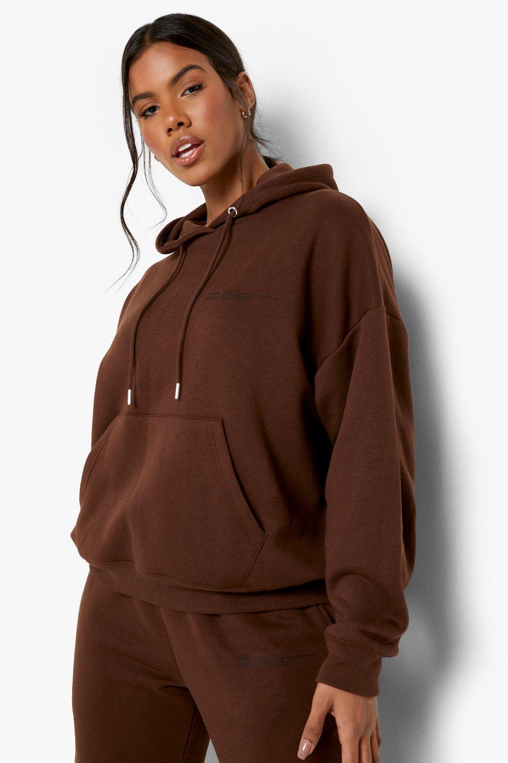 brown hooded tracksuit