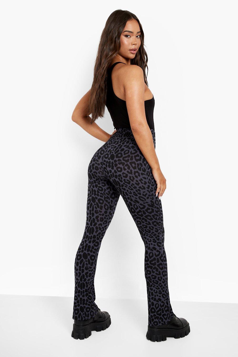 Split Flare Printed Leggings