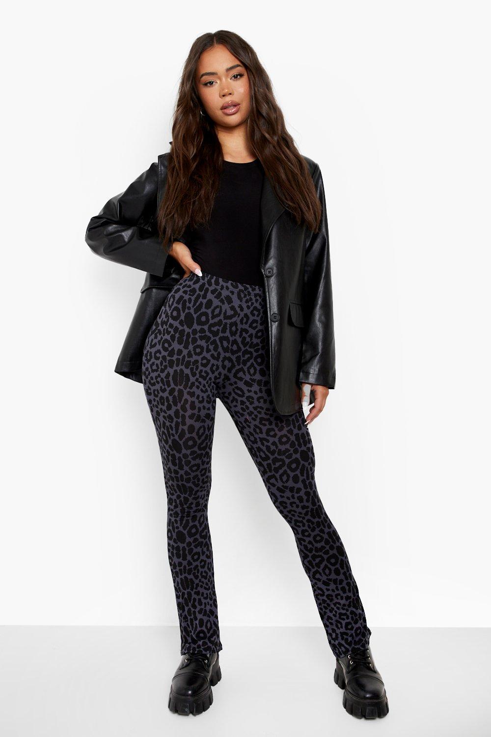 Leopard Print Flared Leggings