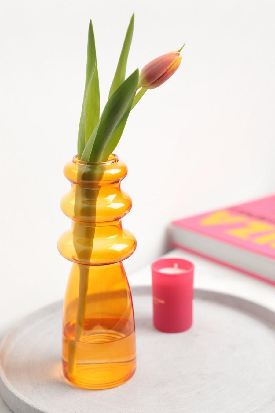 Orange Sass & Belle Ripple Vase image number 1