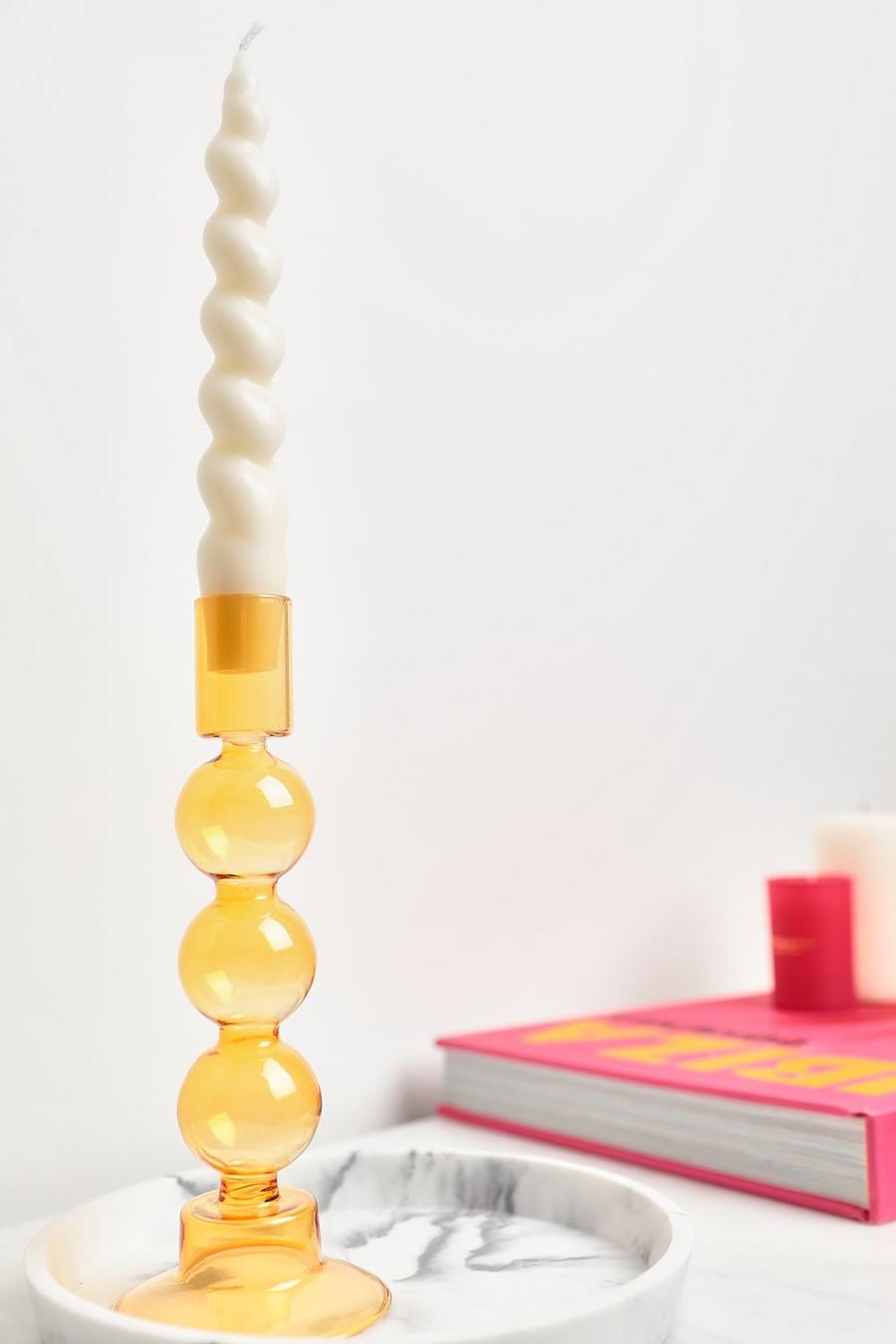 Yellow jaune Sass & Belle Bubble Candleholder
