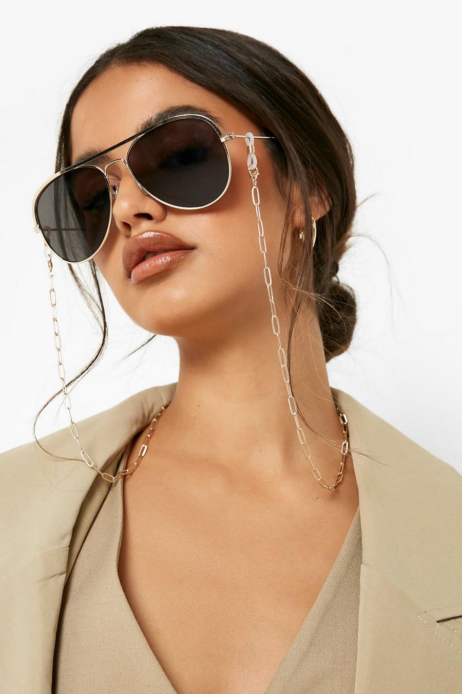 Gold Chain Link Sunglasses Chain image number 1