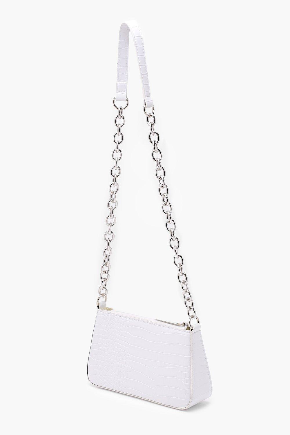 Chunky Chain Shoulder Bag boohoo