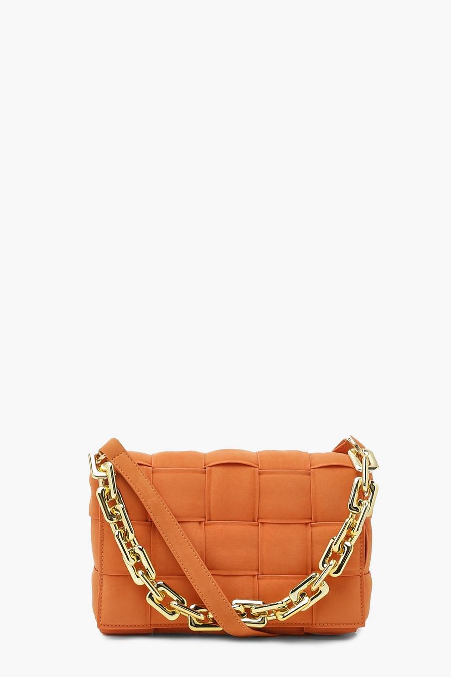  ZHUZHU Your Heart Thick Leather Chain Quilted Shoulder Bag  Crossbody Handbag Ladies Luxury Designer Handbags Ladies (Color : Orange) :  Clothing, Shoes & Jewelry