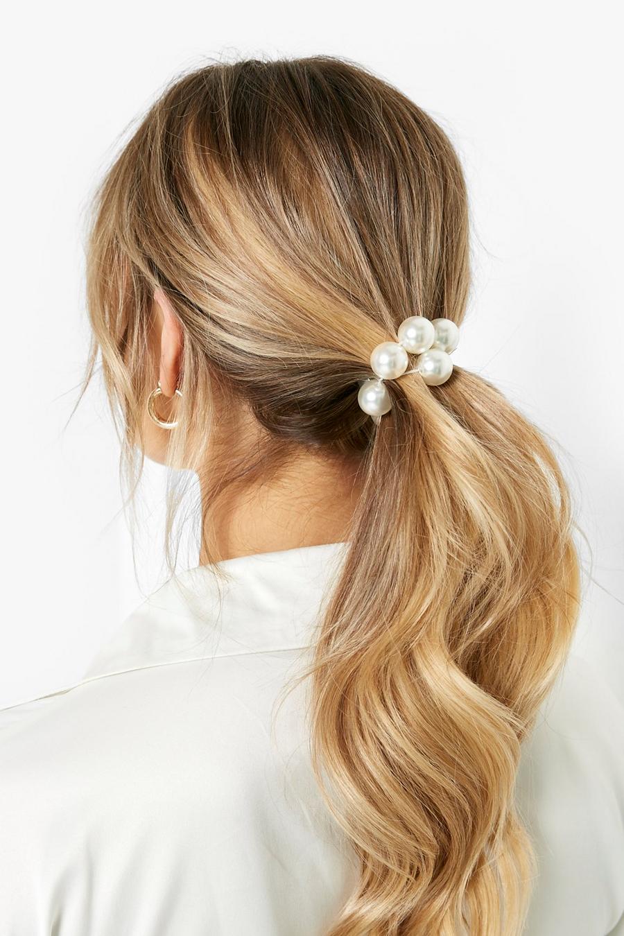 A Gold Animal Print Curved pony tail band/hair bobble 