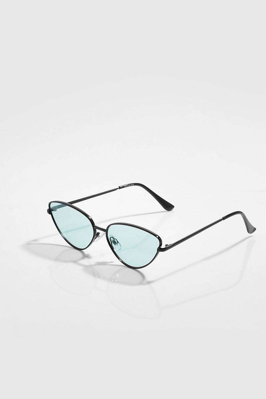 Grey 90s Angular Sunglasses