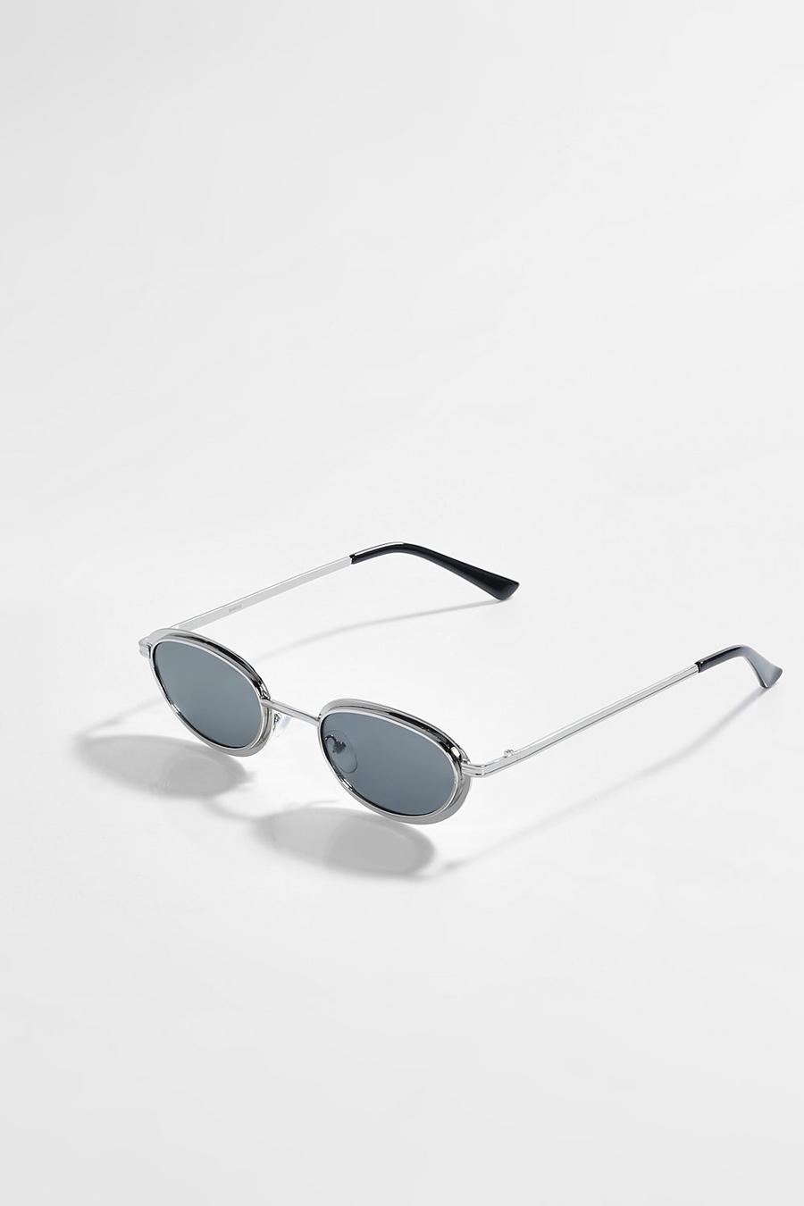 Silver Rounded Sunglasses