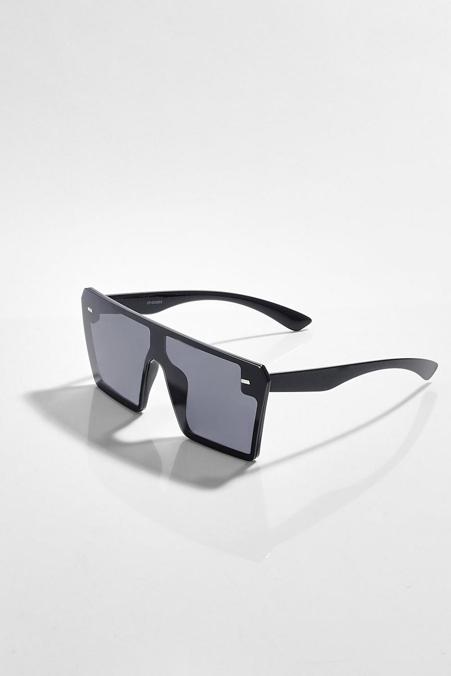 Black Visor Sunglasses image number 1