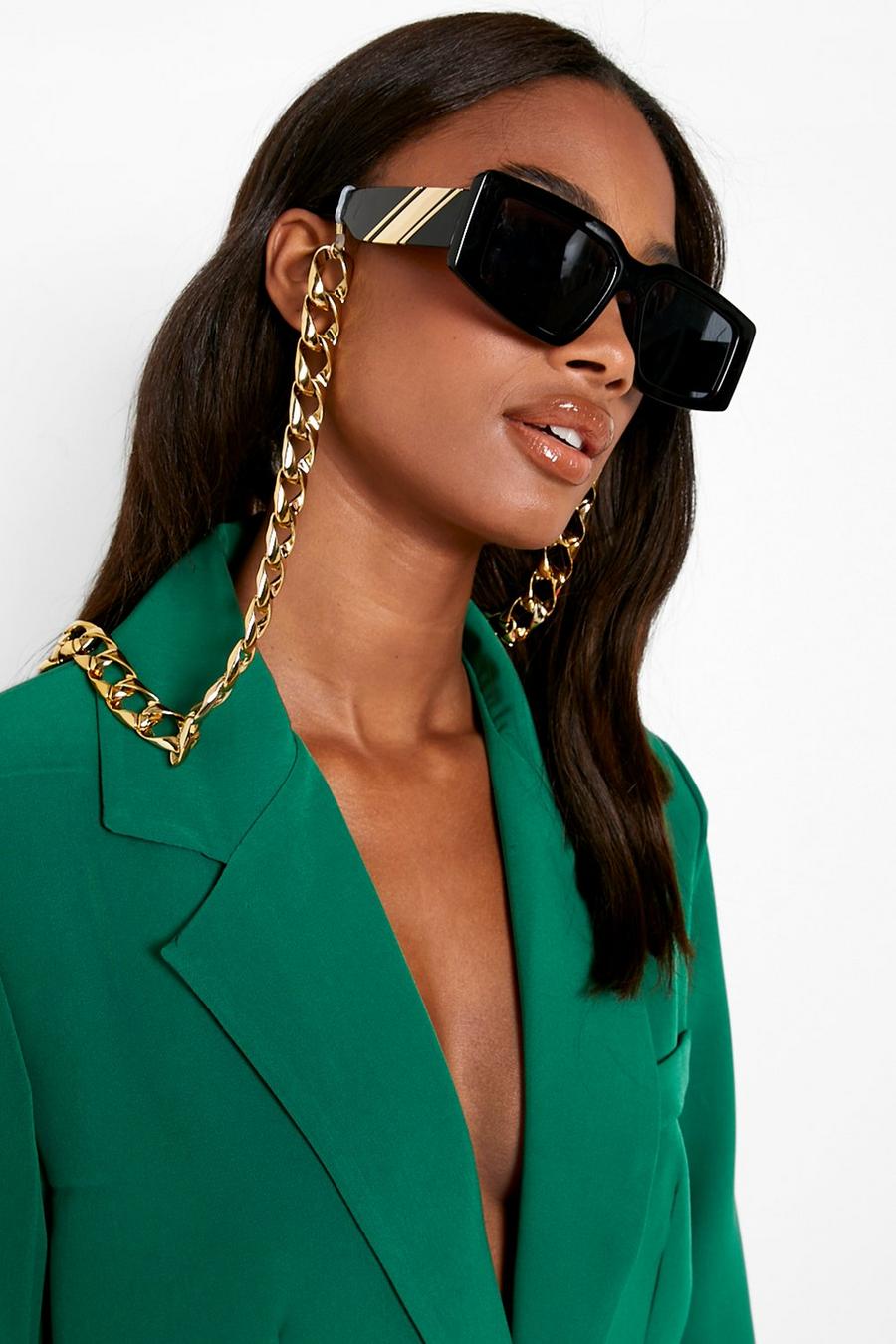 Chunky Gold Sunglasses Chain image number 1