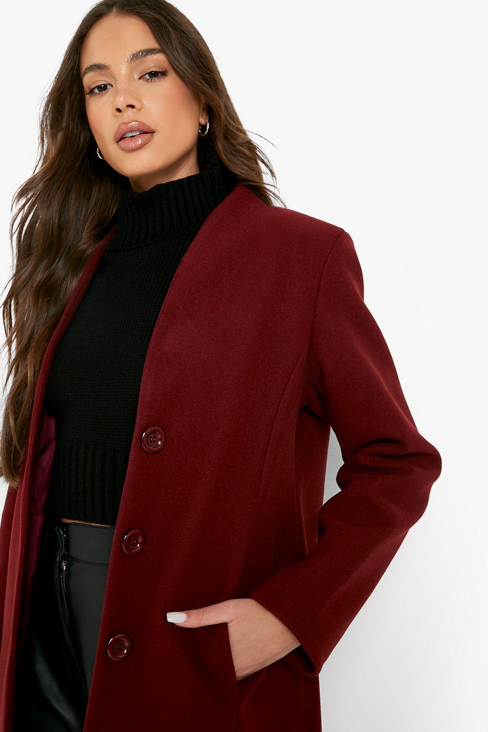 fitted wool coat