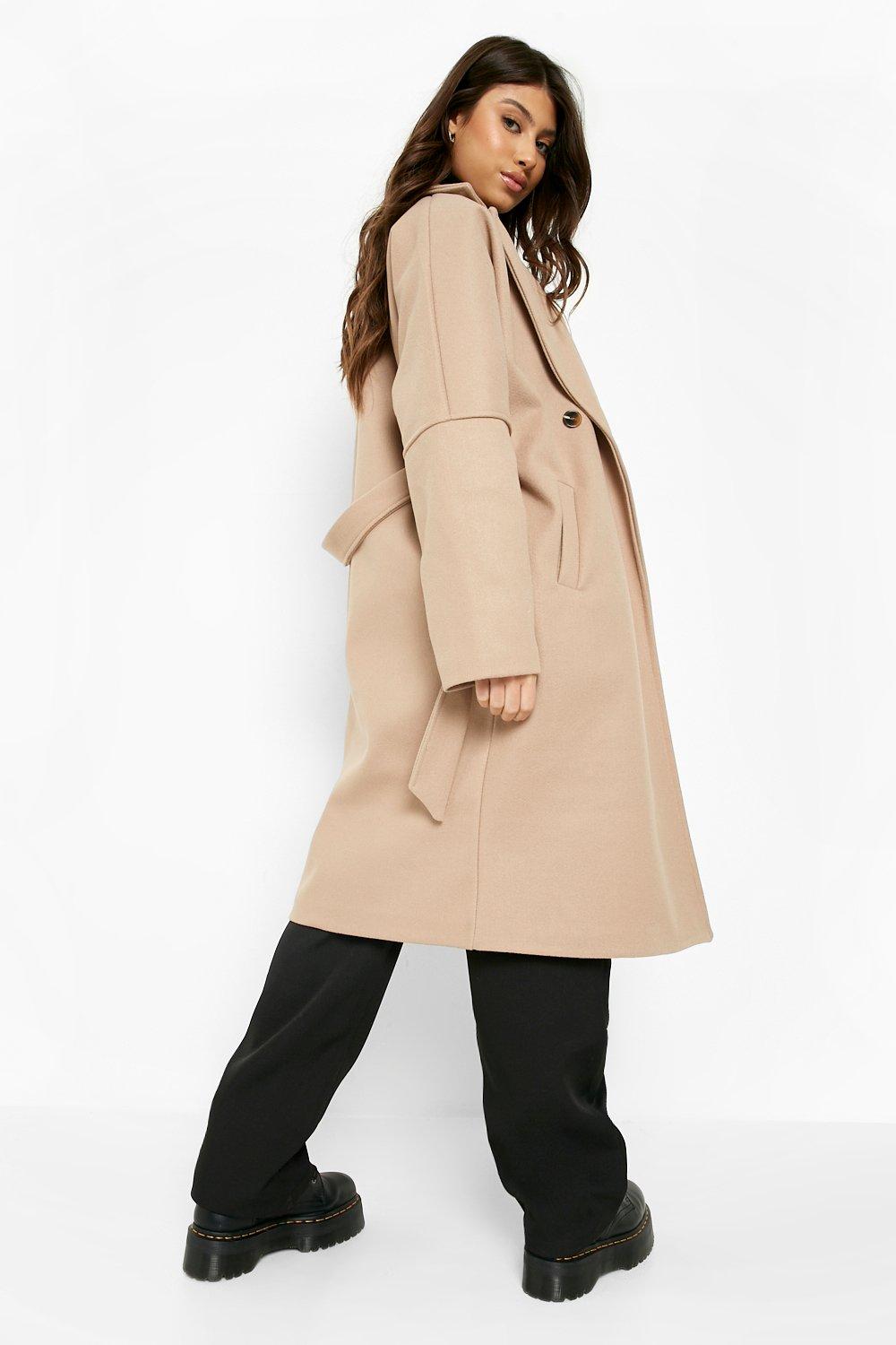 manteau laine nude