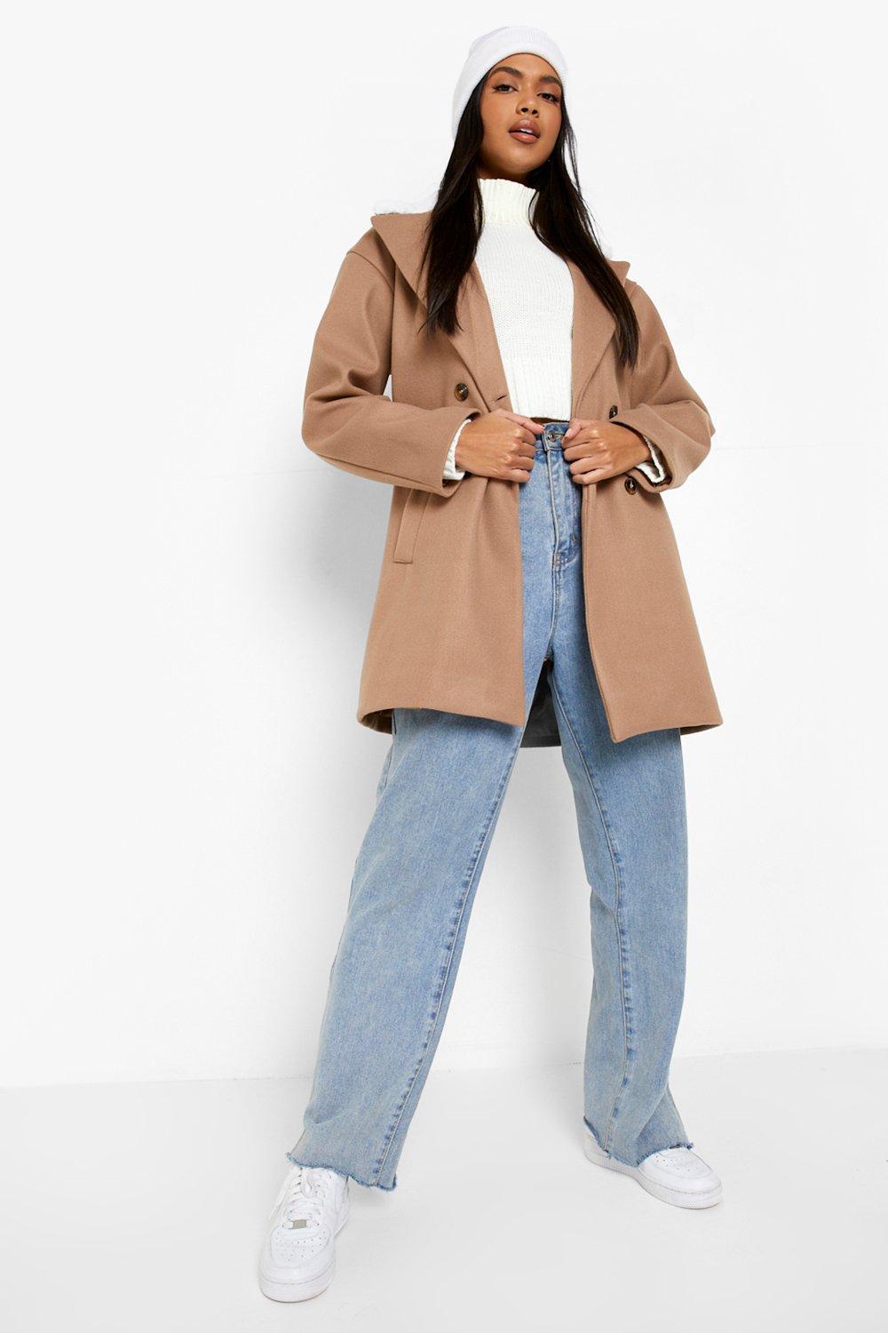 Borg hot sale camel coat