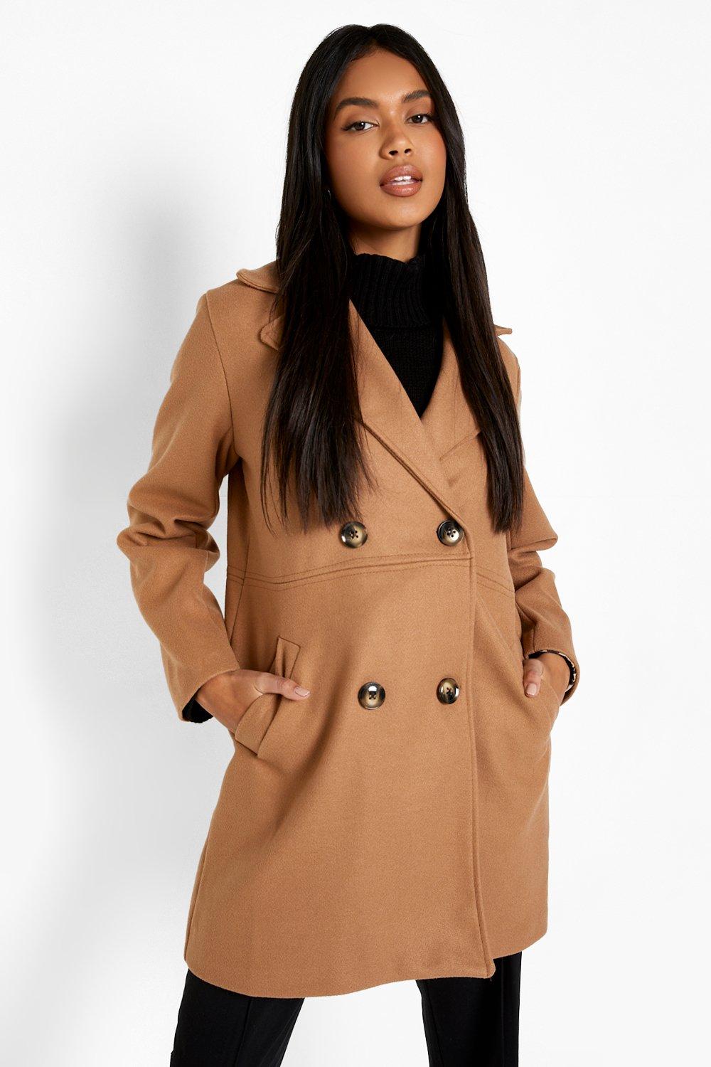 Manteau femme laine camel hot sale