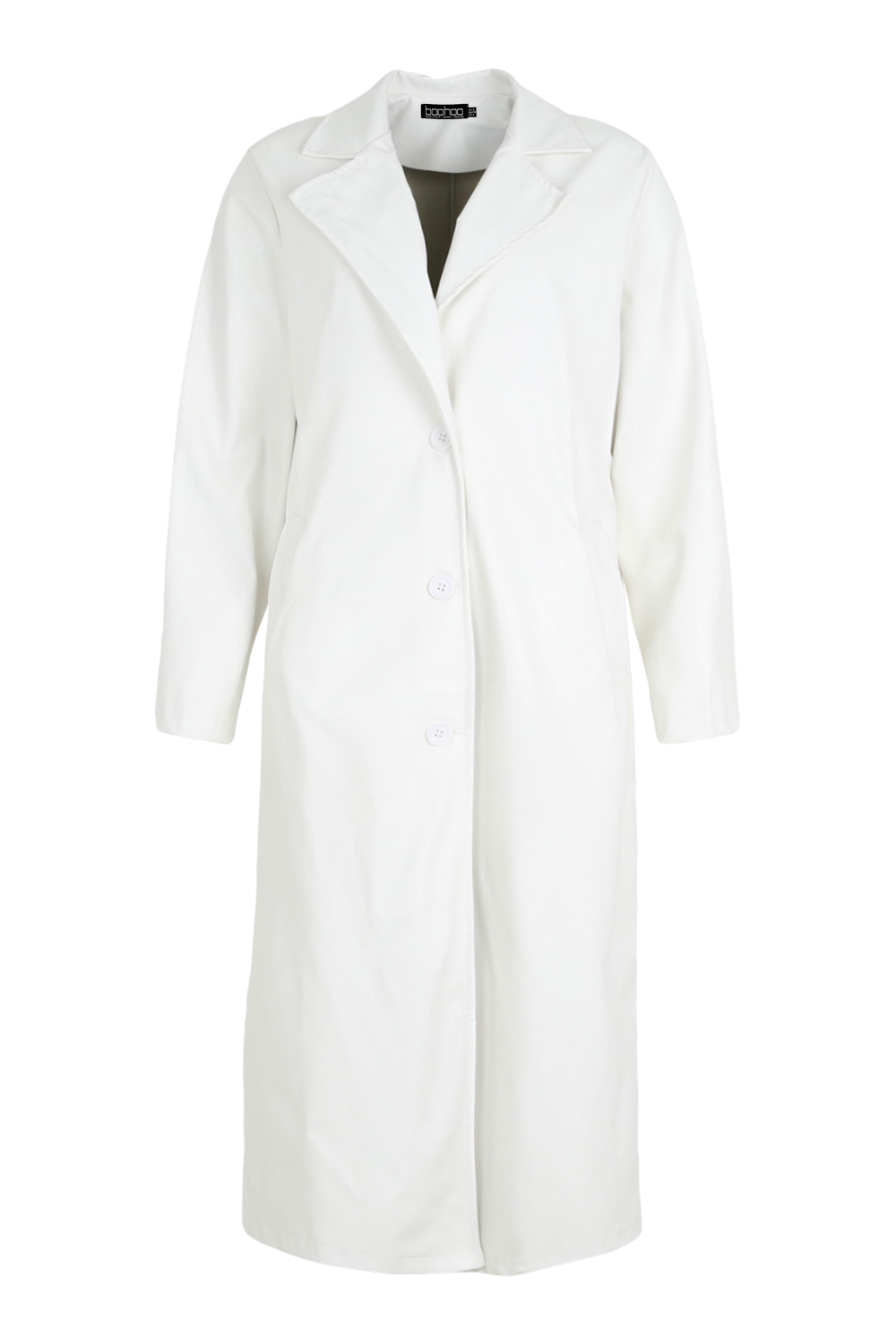 White shop coat boohoo