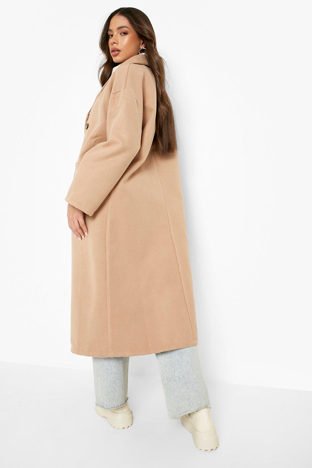 Manteau long boohoo hot sale