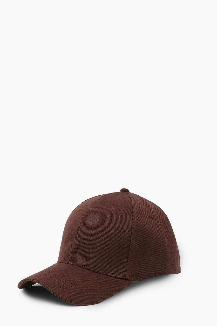 כובע מצחייה בצבע שוקולד