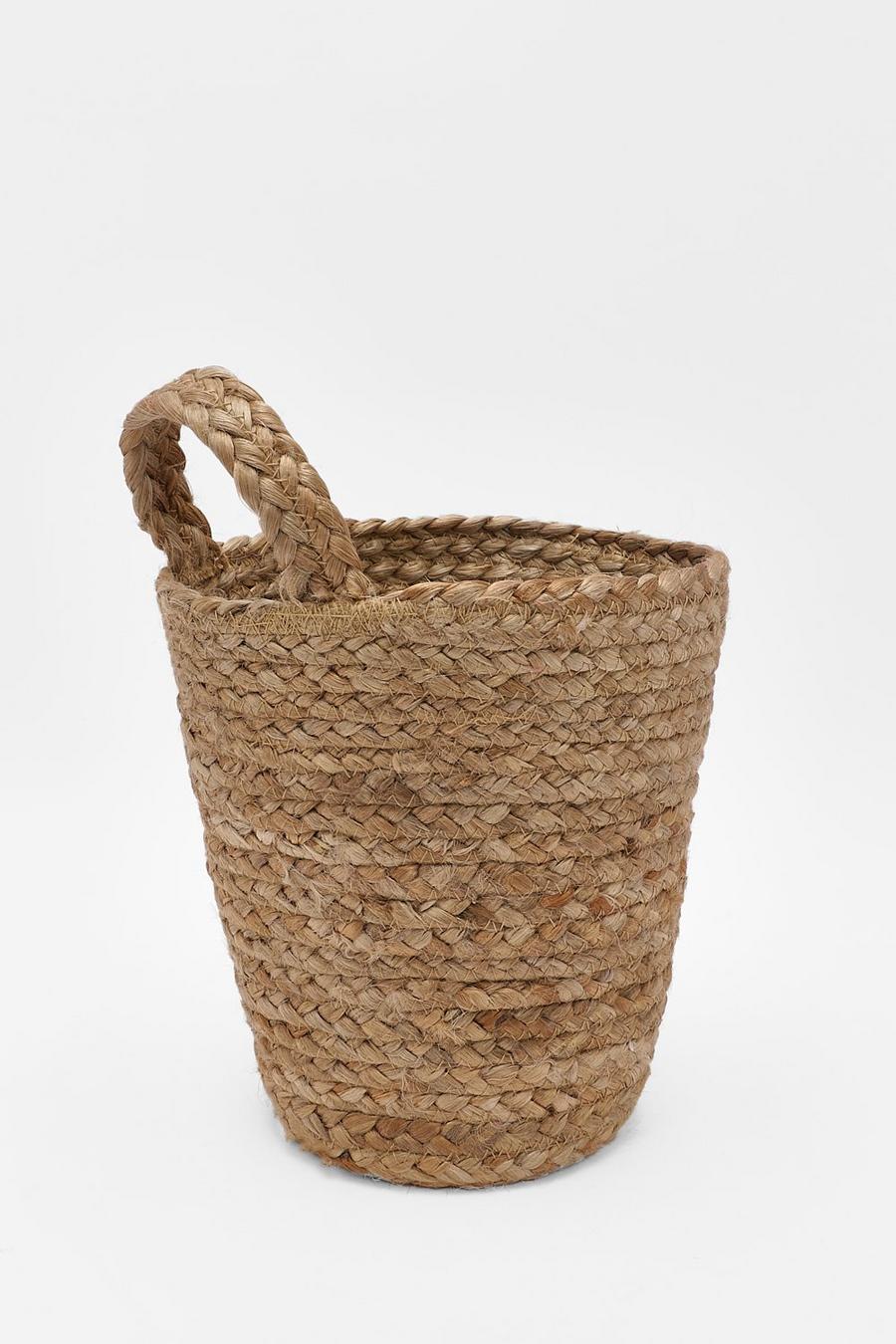 Natural beige Jute Hanging Basket image number 1