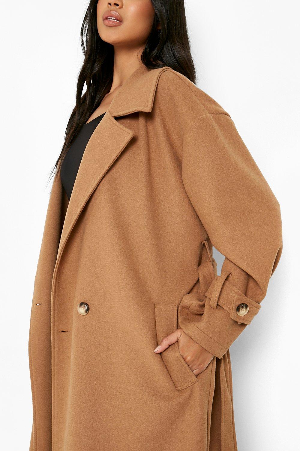 Manteau long laine discount camel