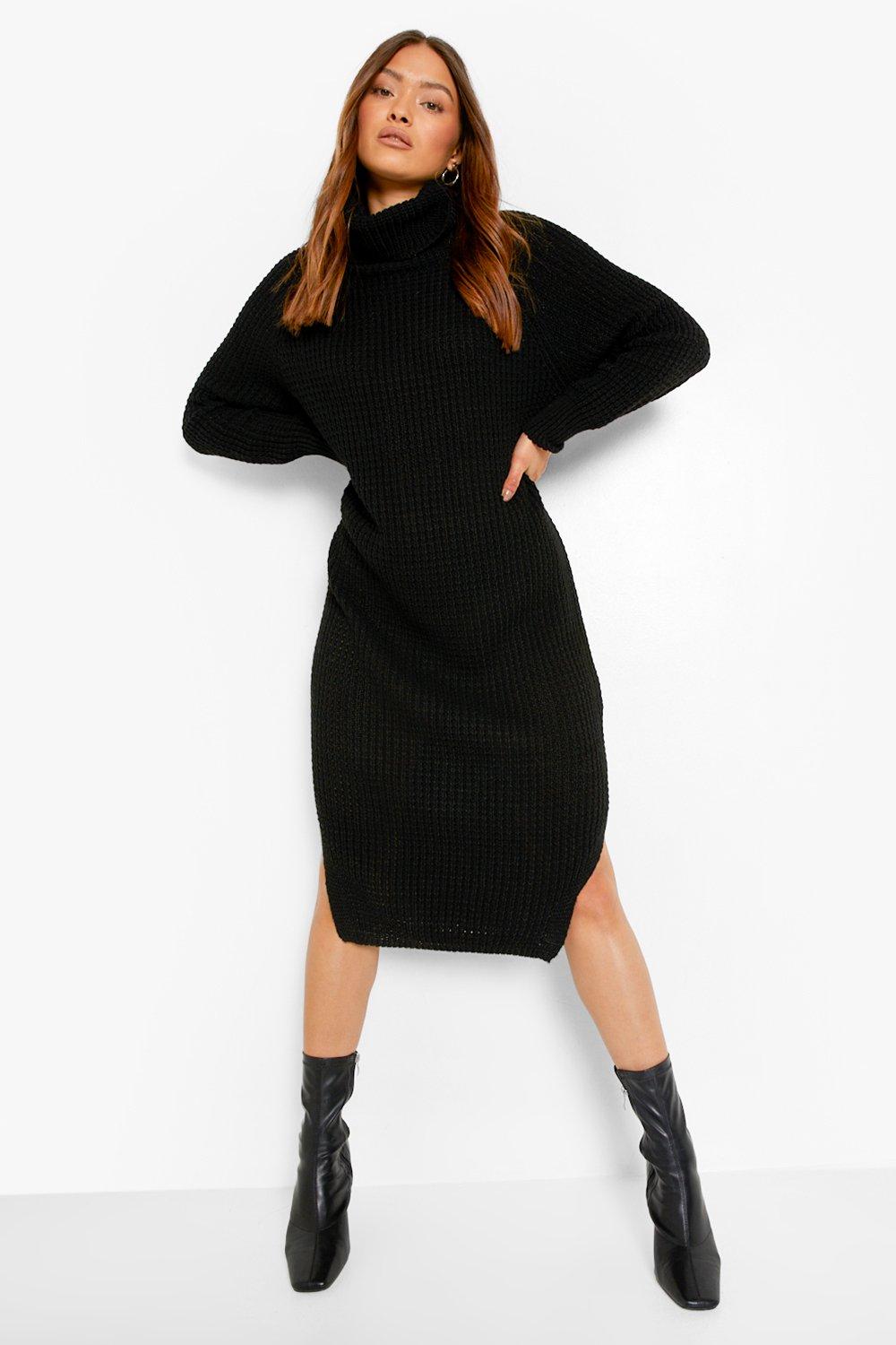 Boohoo roll neck outlet jumper dress