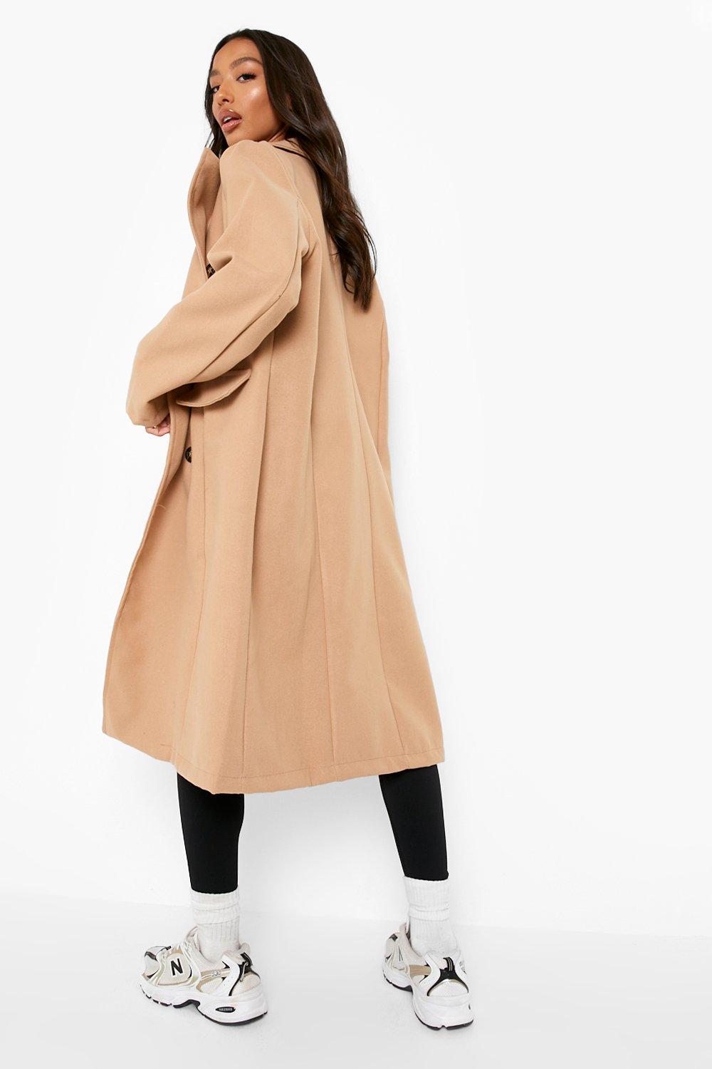 Boohoo longline cheap coat