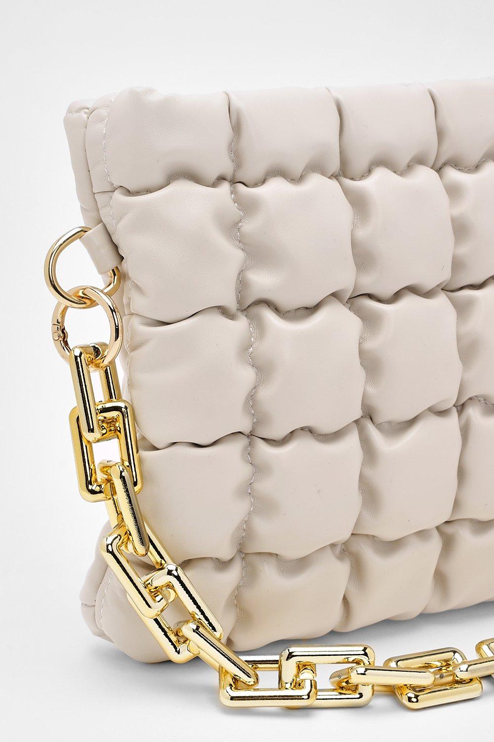 Quilted Chunky Chain Clutch boohoo IE