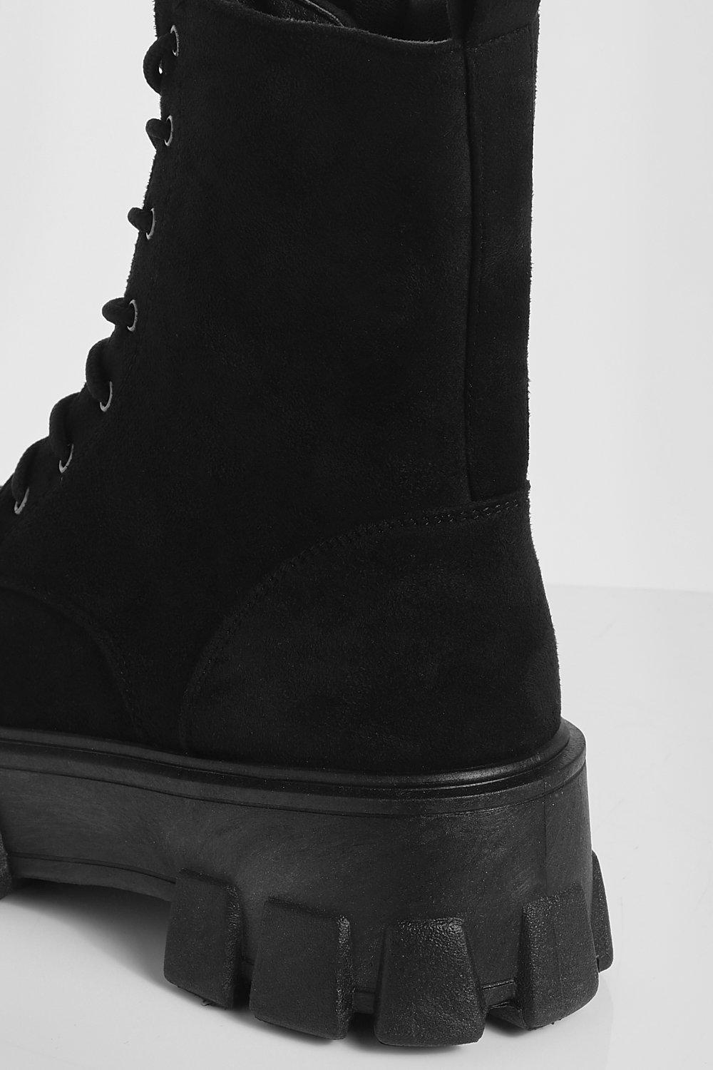 Boohoo lace up hot sale hiker boots