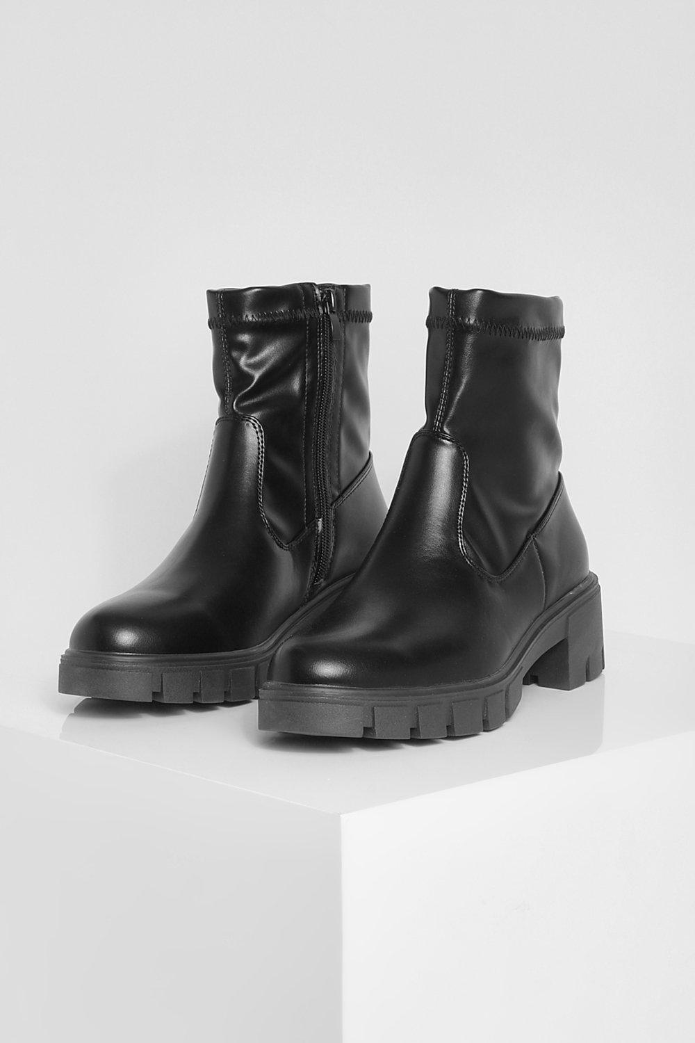 Bottines chaussettes boohoo FR