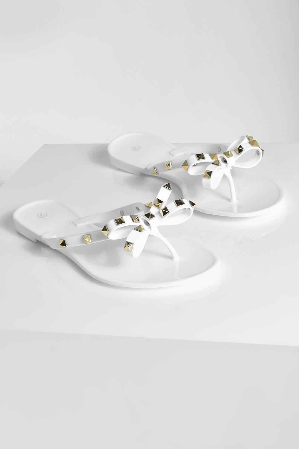 White Thick Sole Flip Flop Sandals · Filly Flair