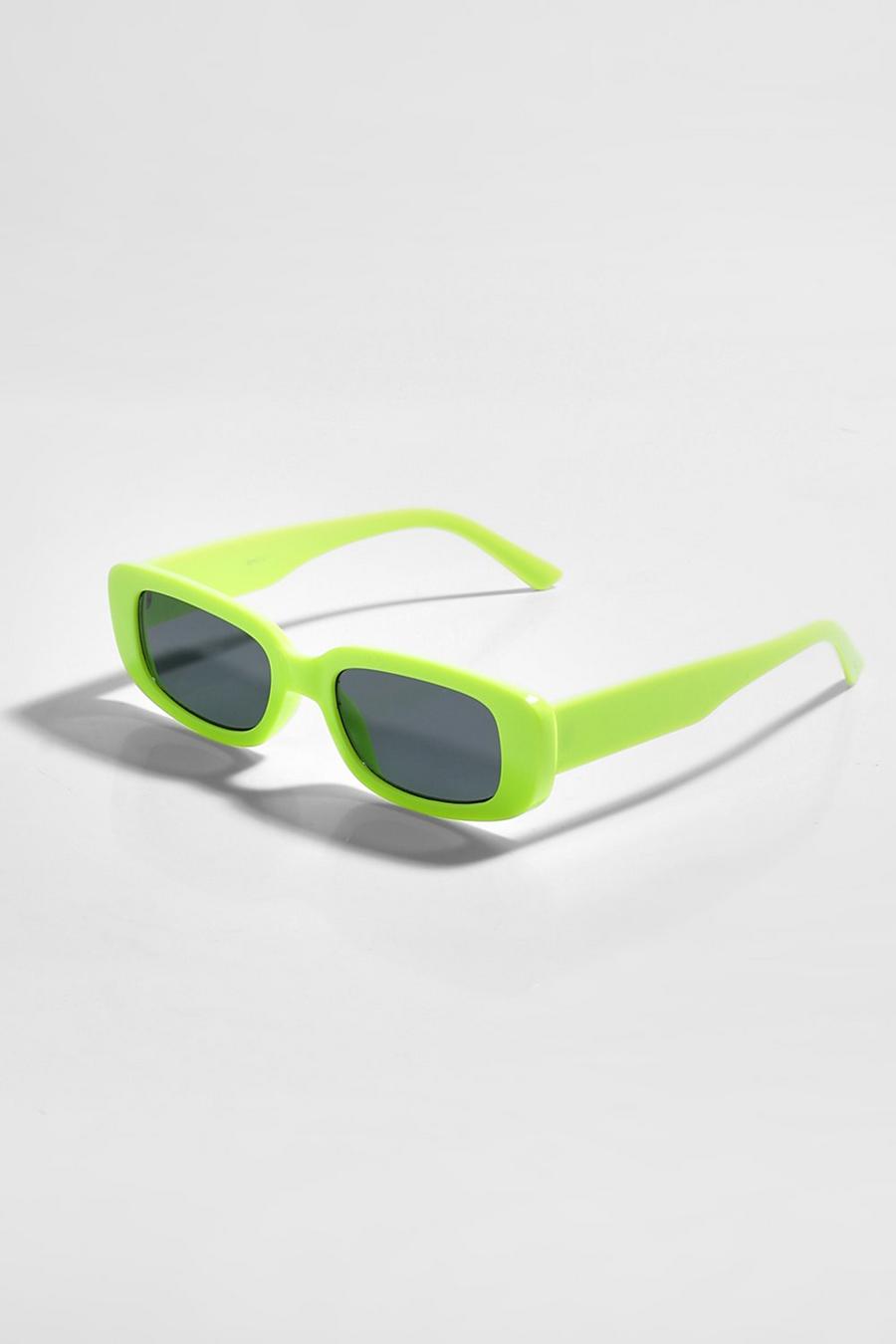Lime Thick Frame Sunglasses image number 1