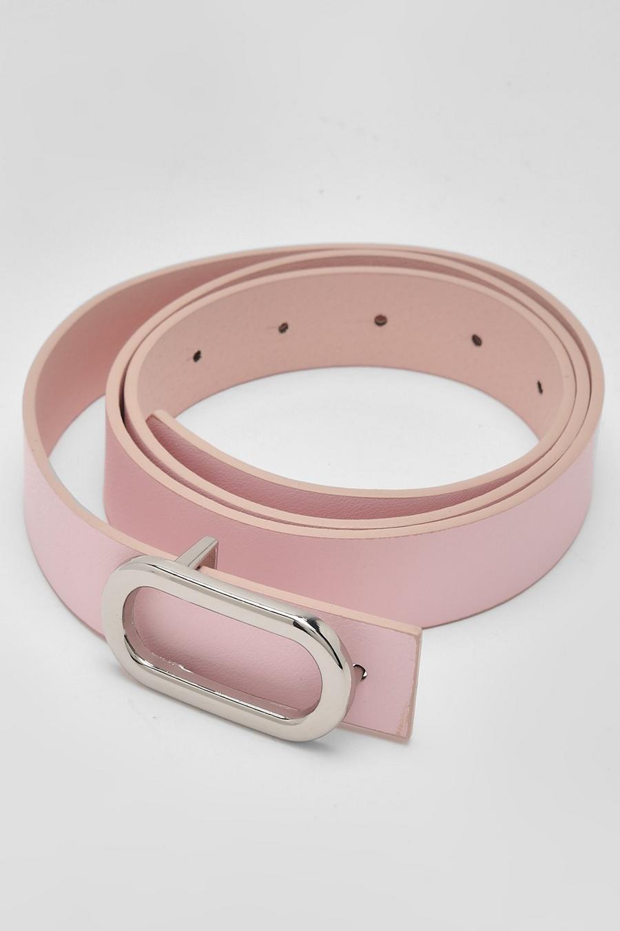 Pink Rectangular Buckle Belt image number 1