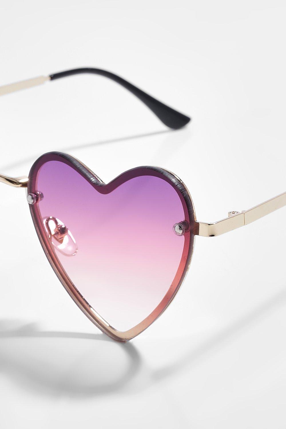 Ombre cheap heart sunglasses