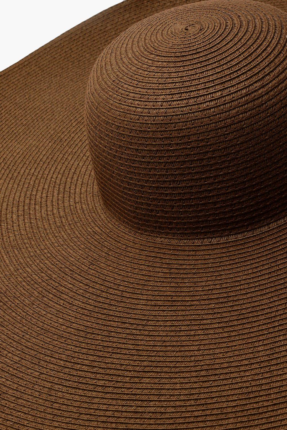 Brown floppy sun hat sales