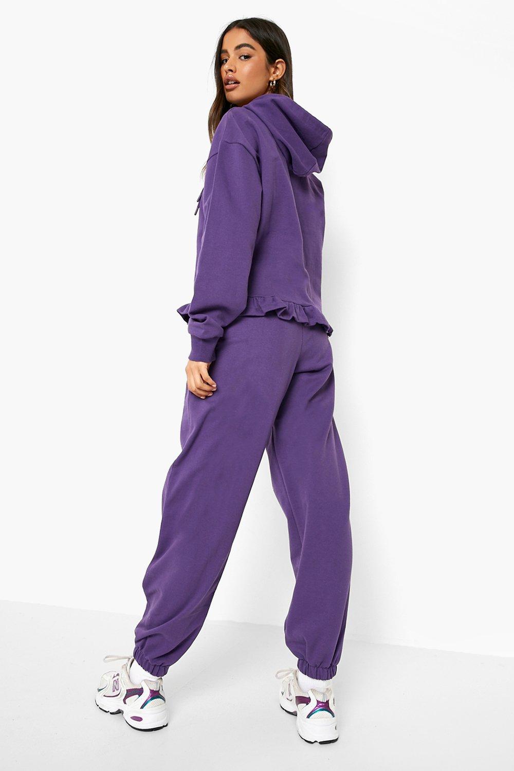 Frill Hem Hooded Tracksuit