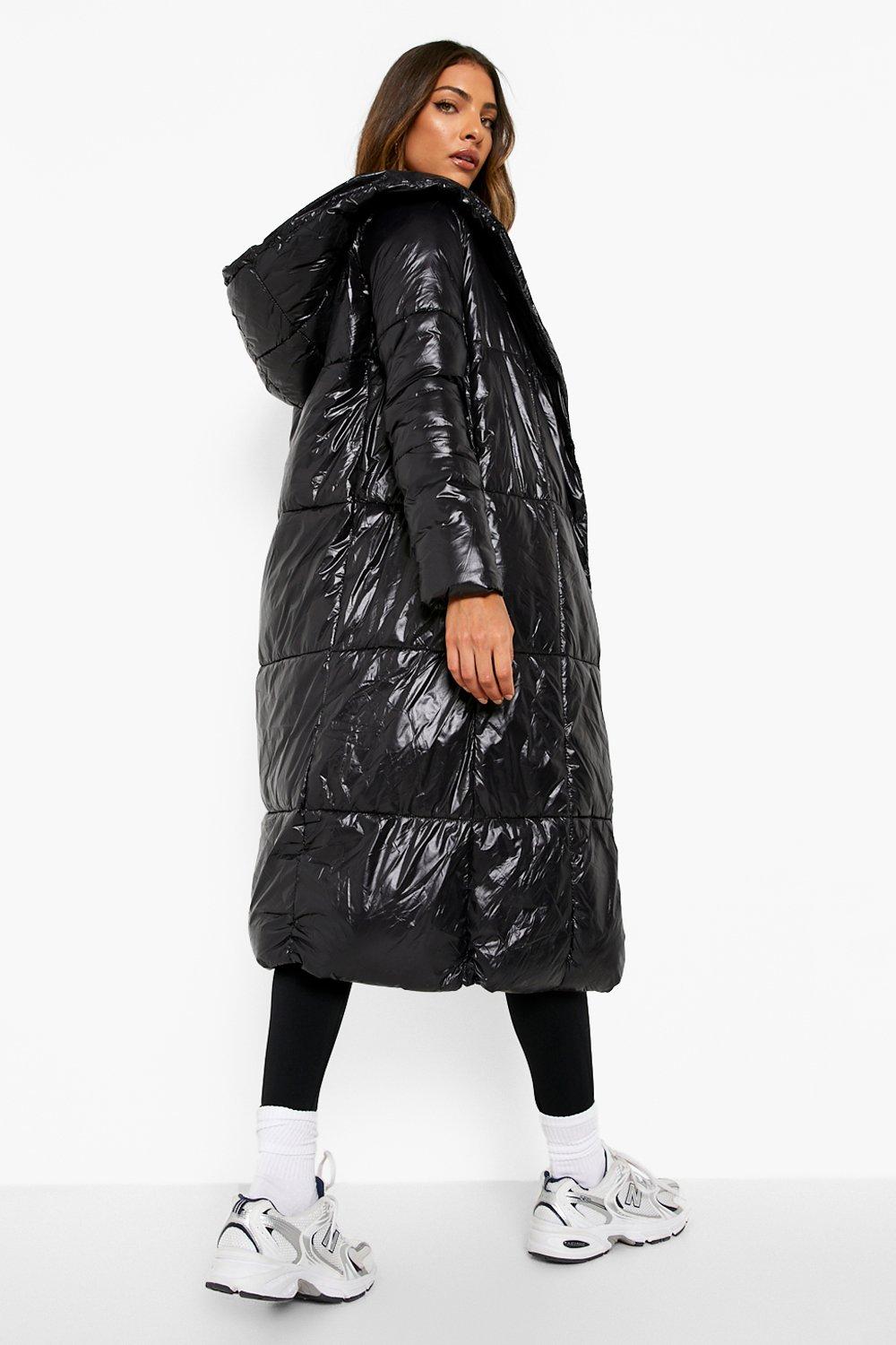 Boohoo longline best sale puffer jacket