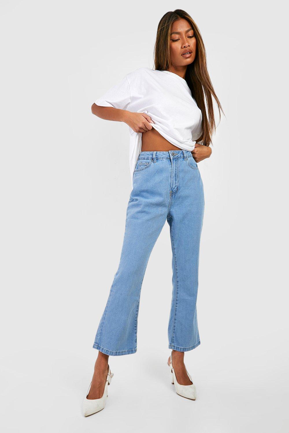 Basics Mid Rise Kick Flared Jeans