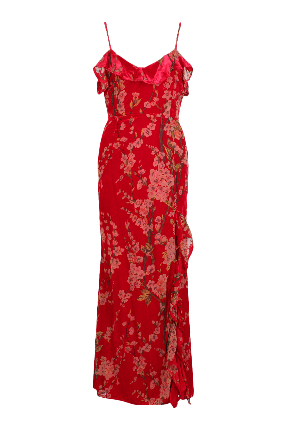 Boohoo red maxi outlet dress