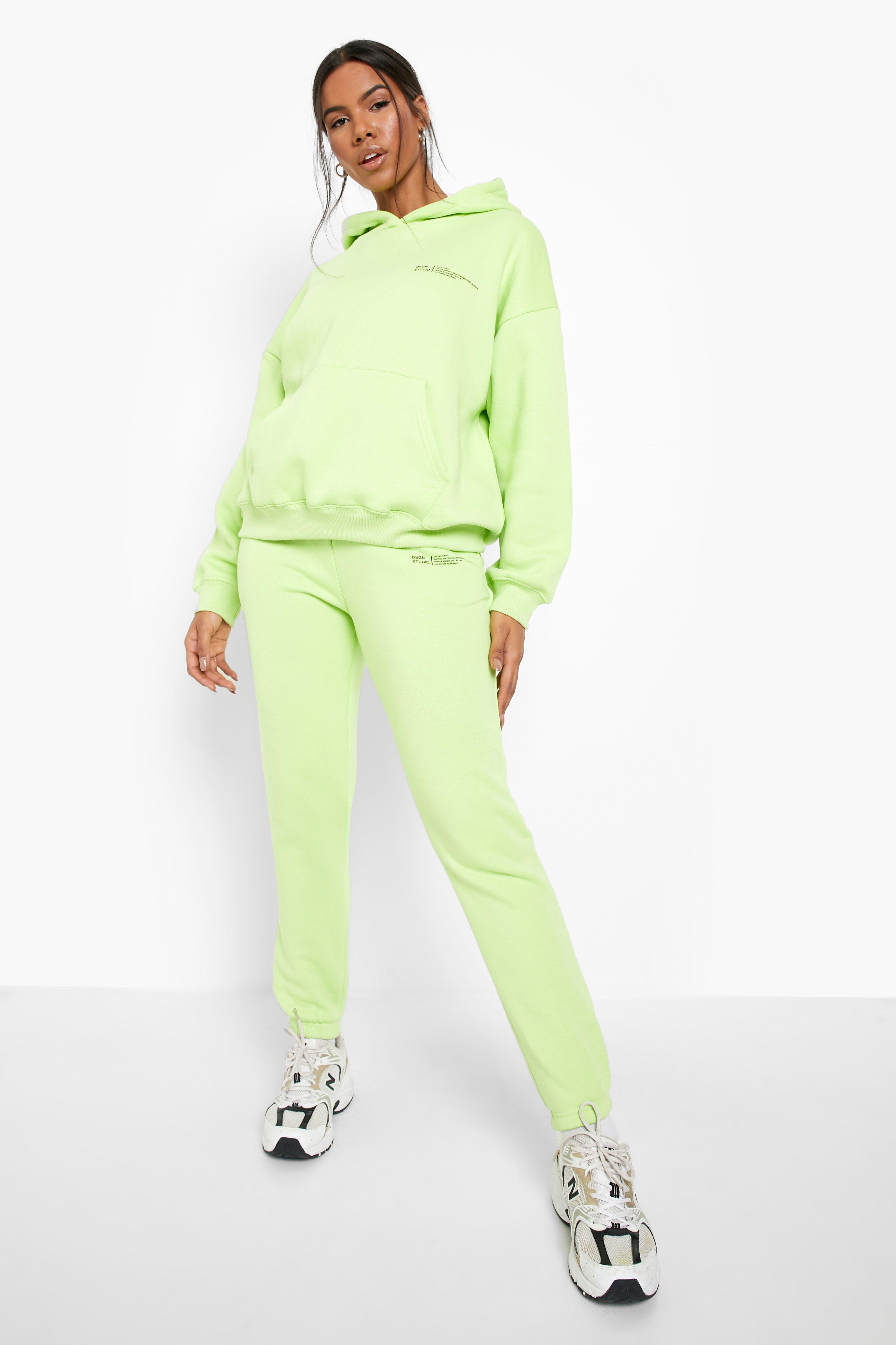 Neon green tracksuit best sale