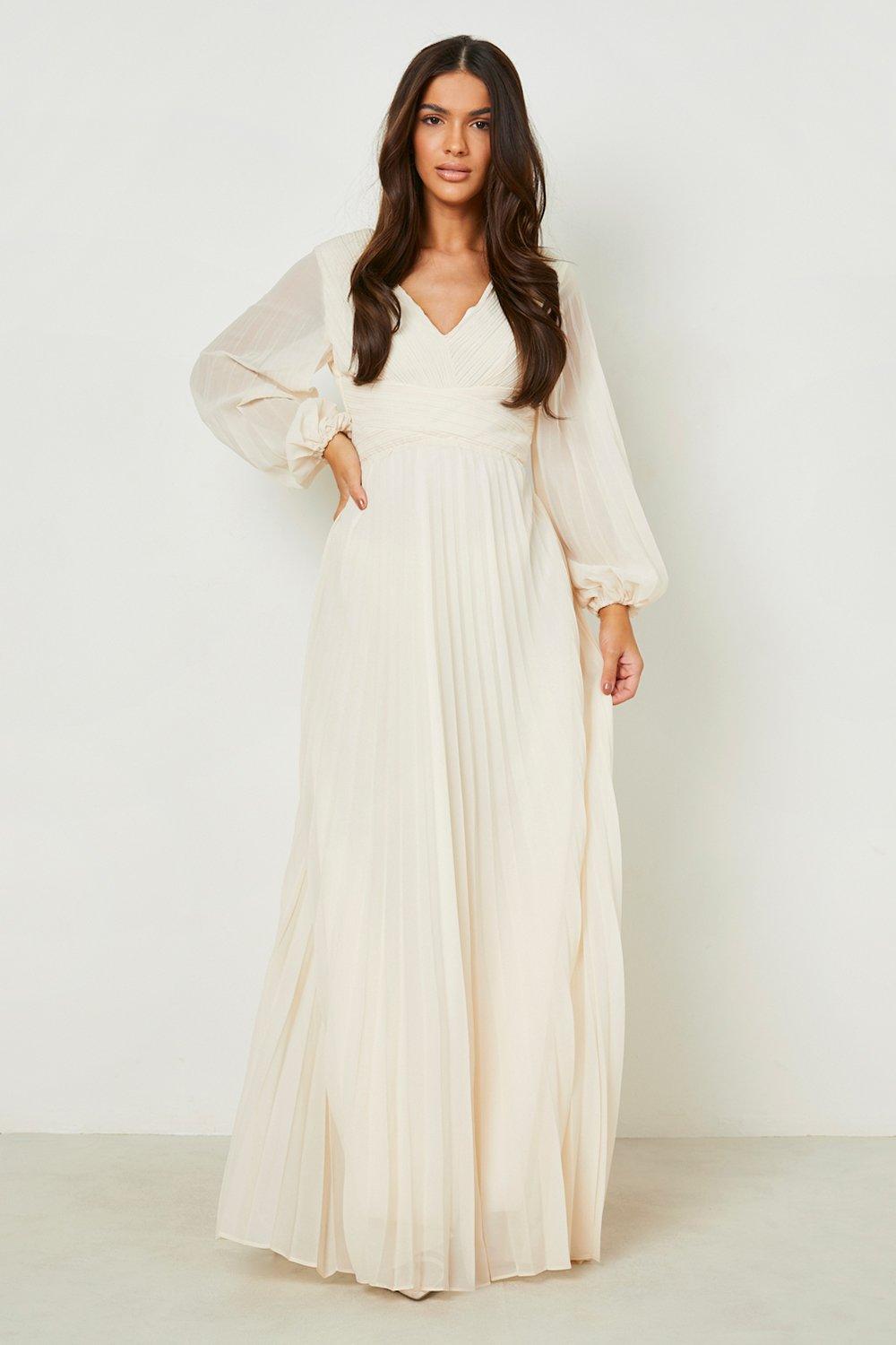 Plunge wrap maxi on sale dress