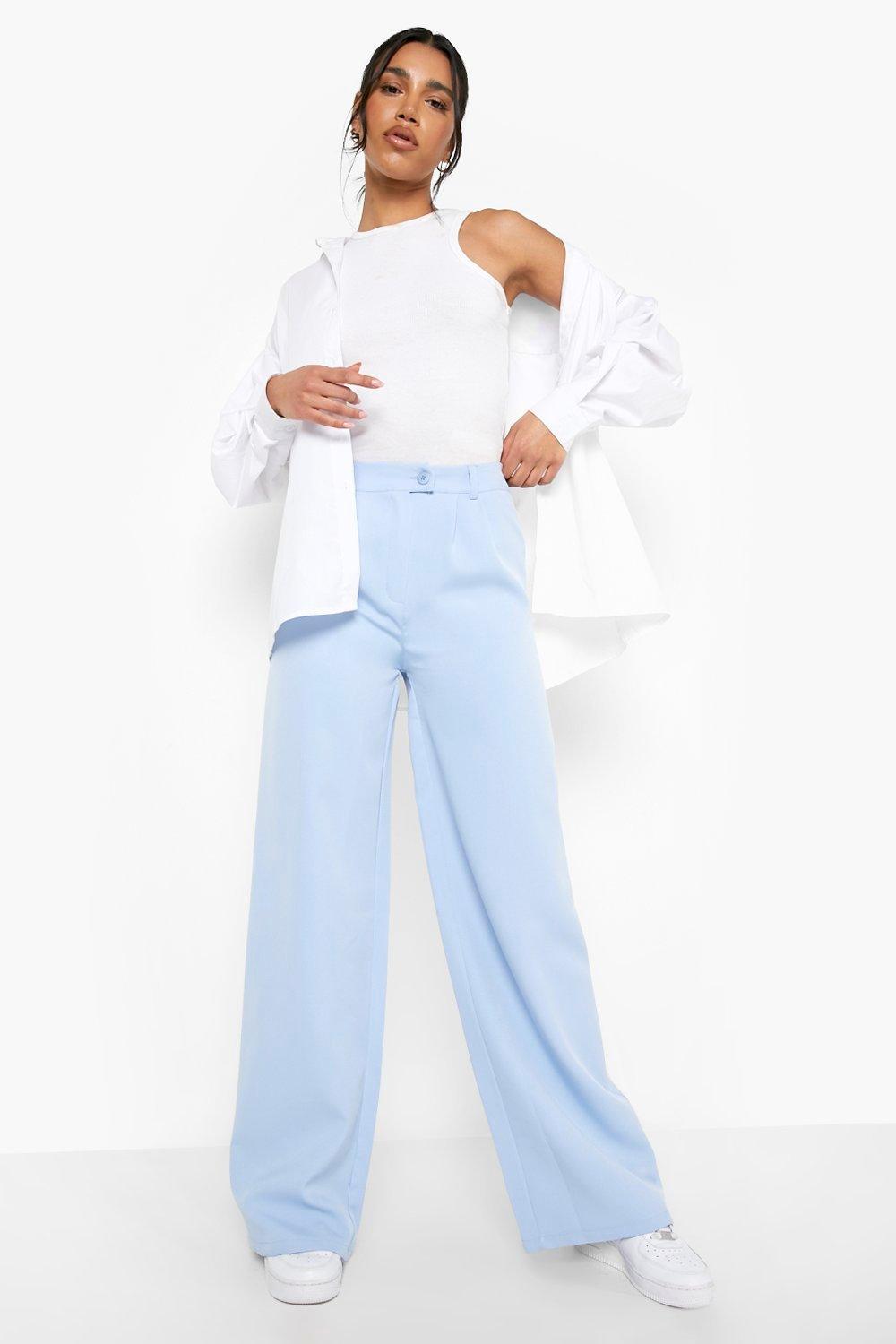 light blue palazzo pants